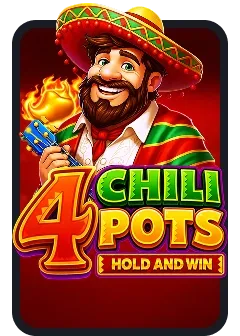 4 Chili Pots Hold and Win — слот від Playson